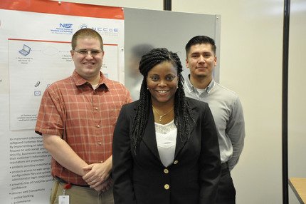 Me and my teammates at NCCoE Open House.