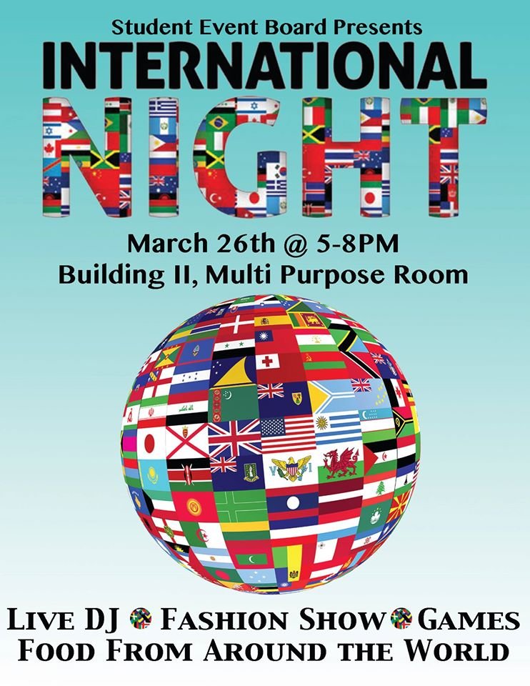 Flier for International Night! 