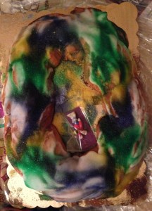 Shortly before this King Cake met its match...